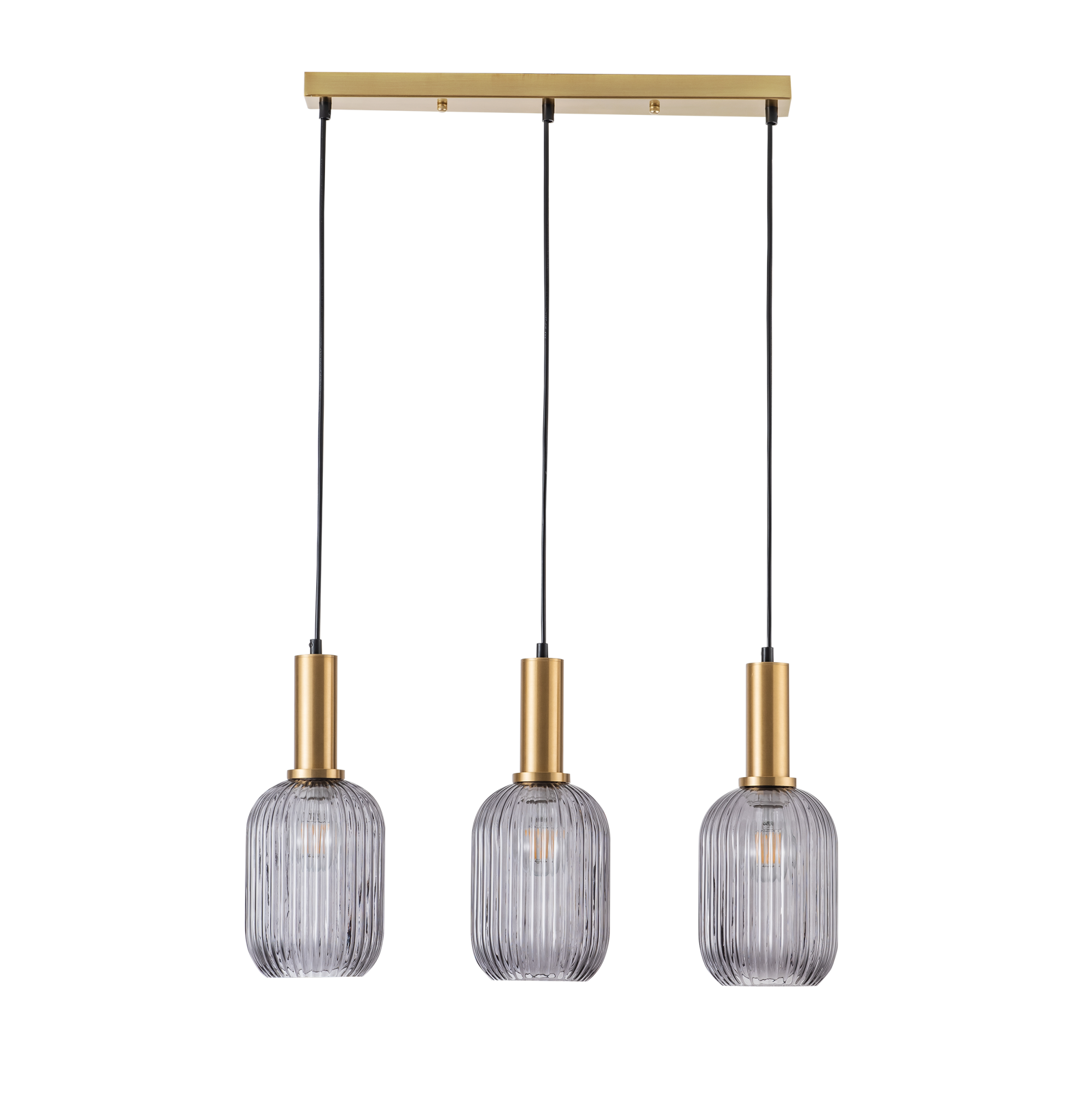 Lampa wisząca Suffolk złoto-szara E27 Polux