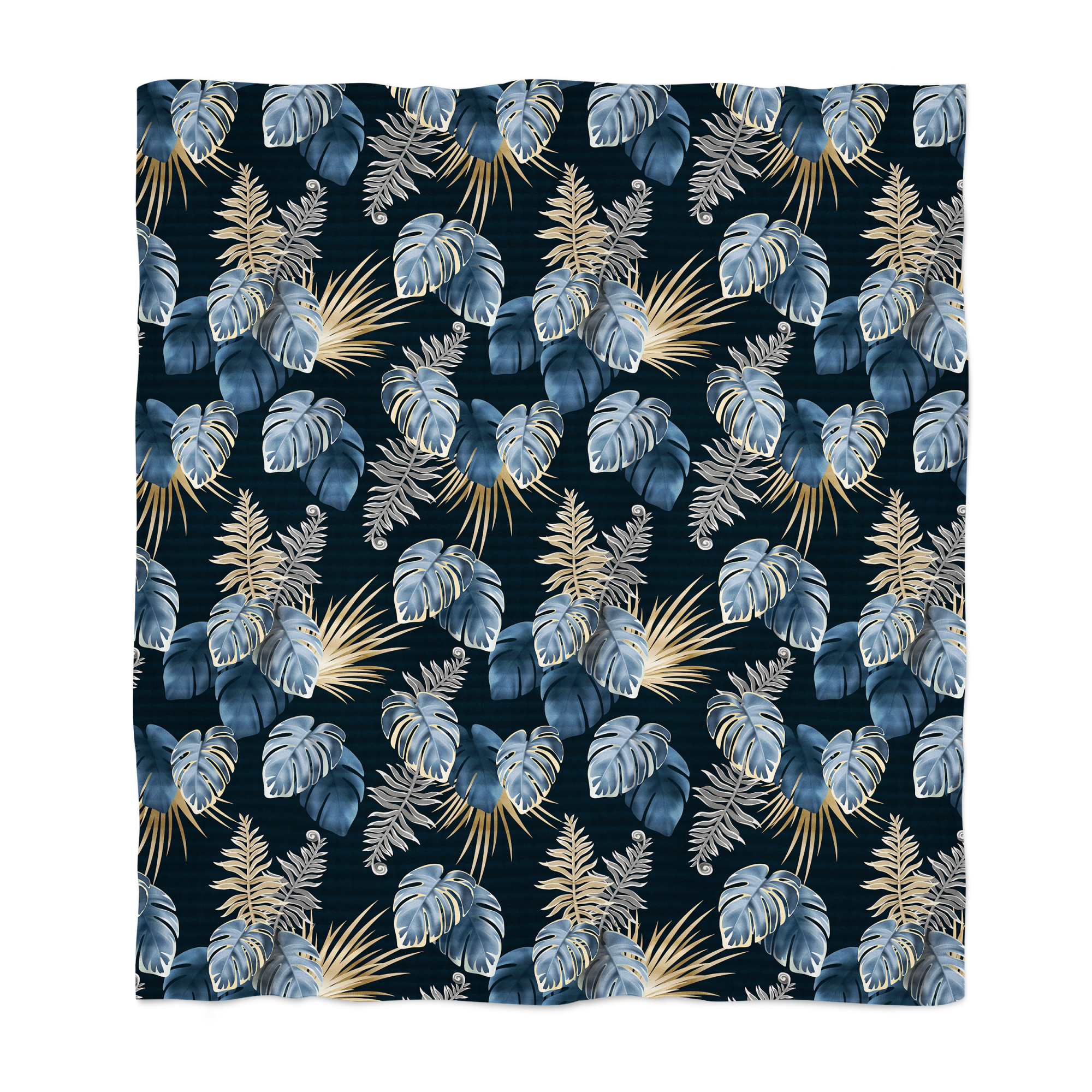 Narzuta Caviar czarno-niebieska 200 x 220 cm