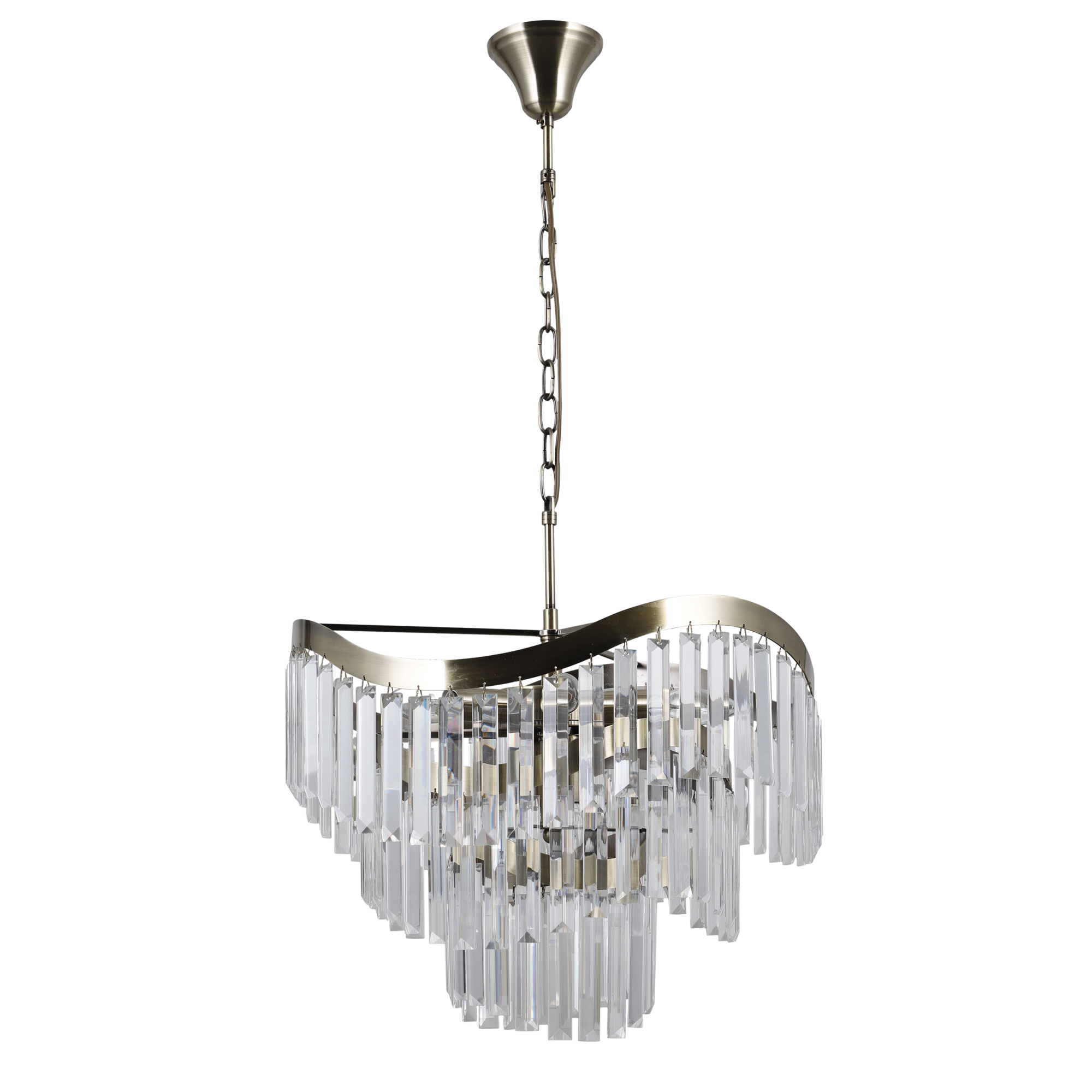 Lampa wisząca Sabriga patyna 8 x E14 Italux