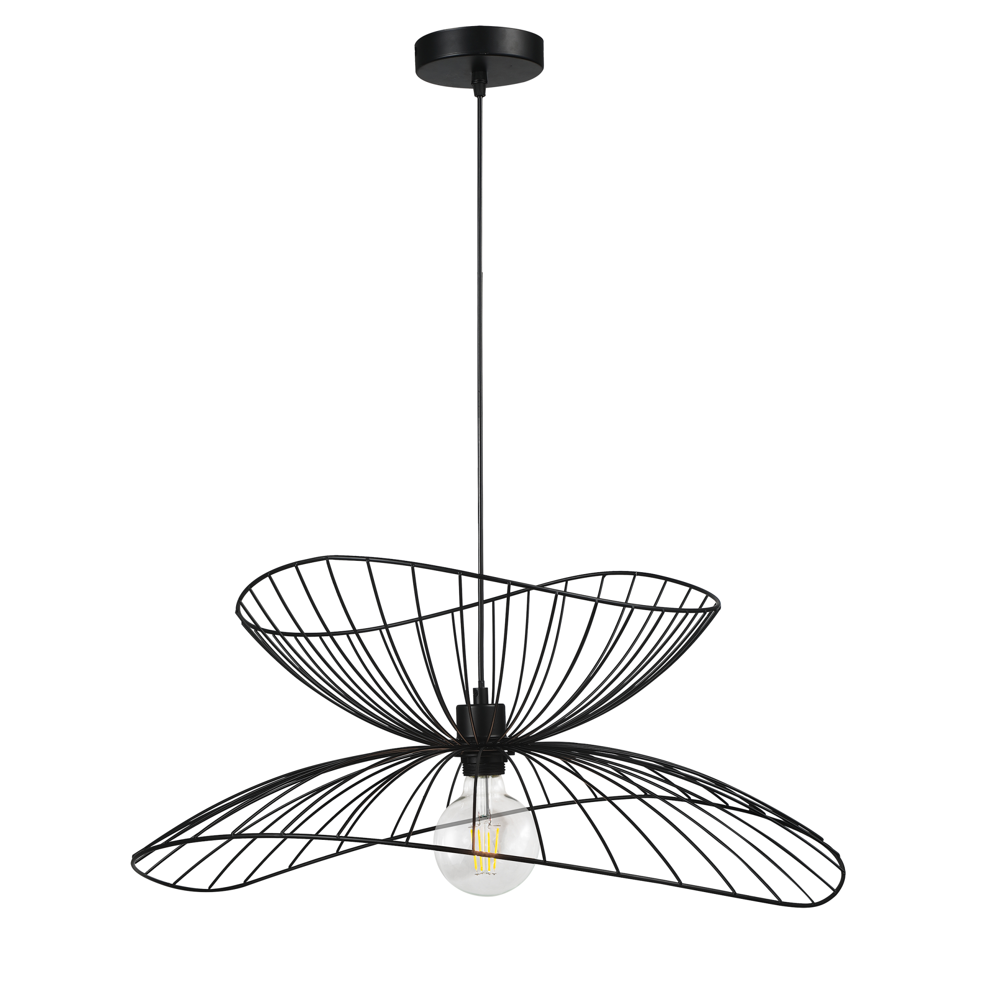 Lampa wisząca Galia czarna E27 Italux