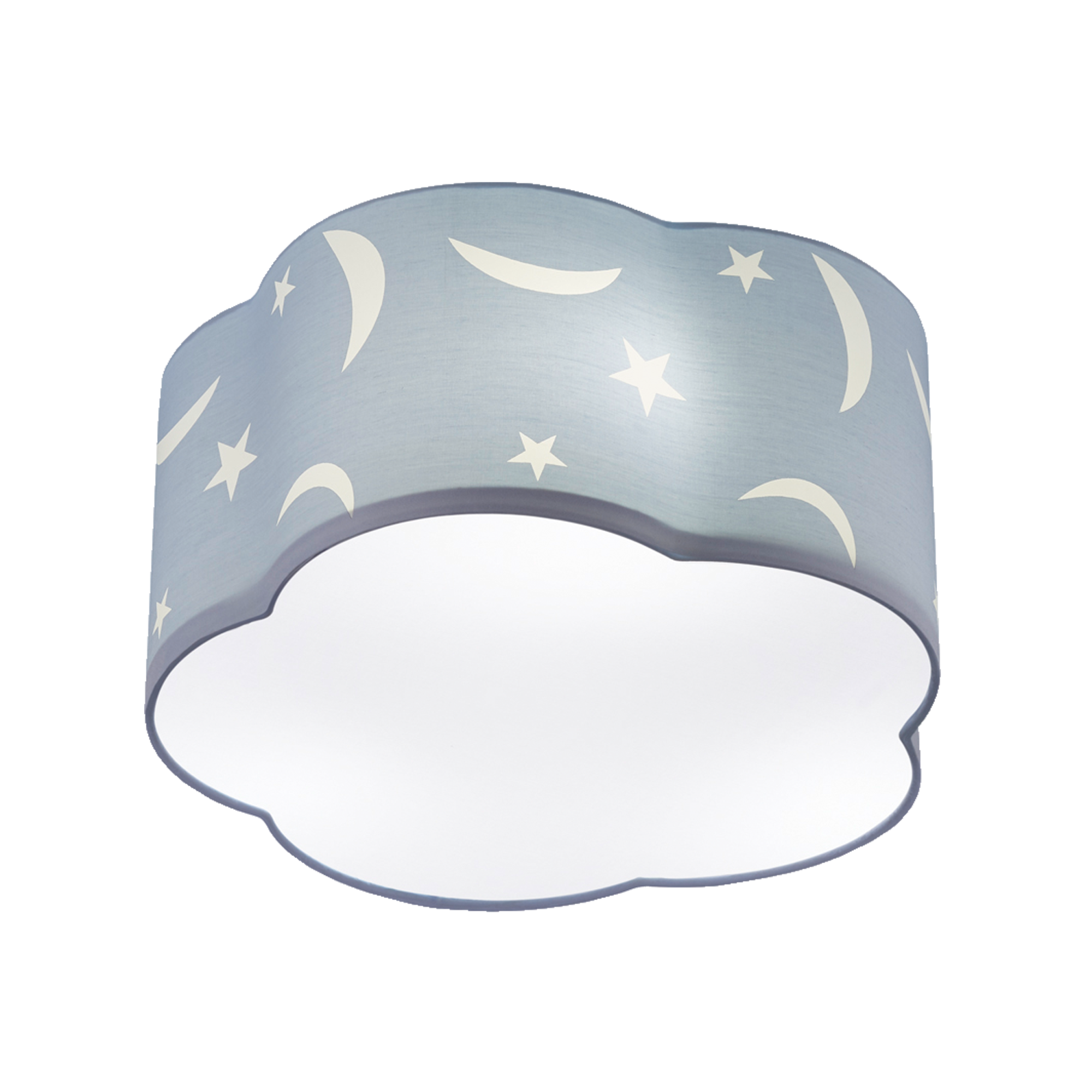 Plafon Moony niebieski 3 x E27 Trio Lighting Inter