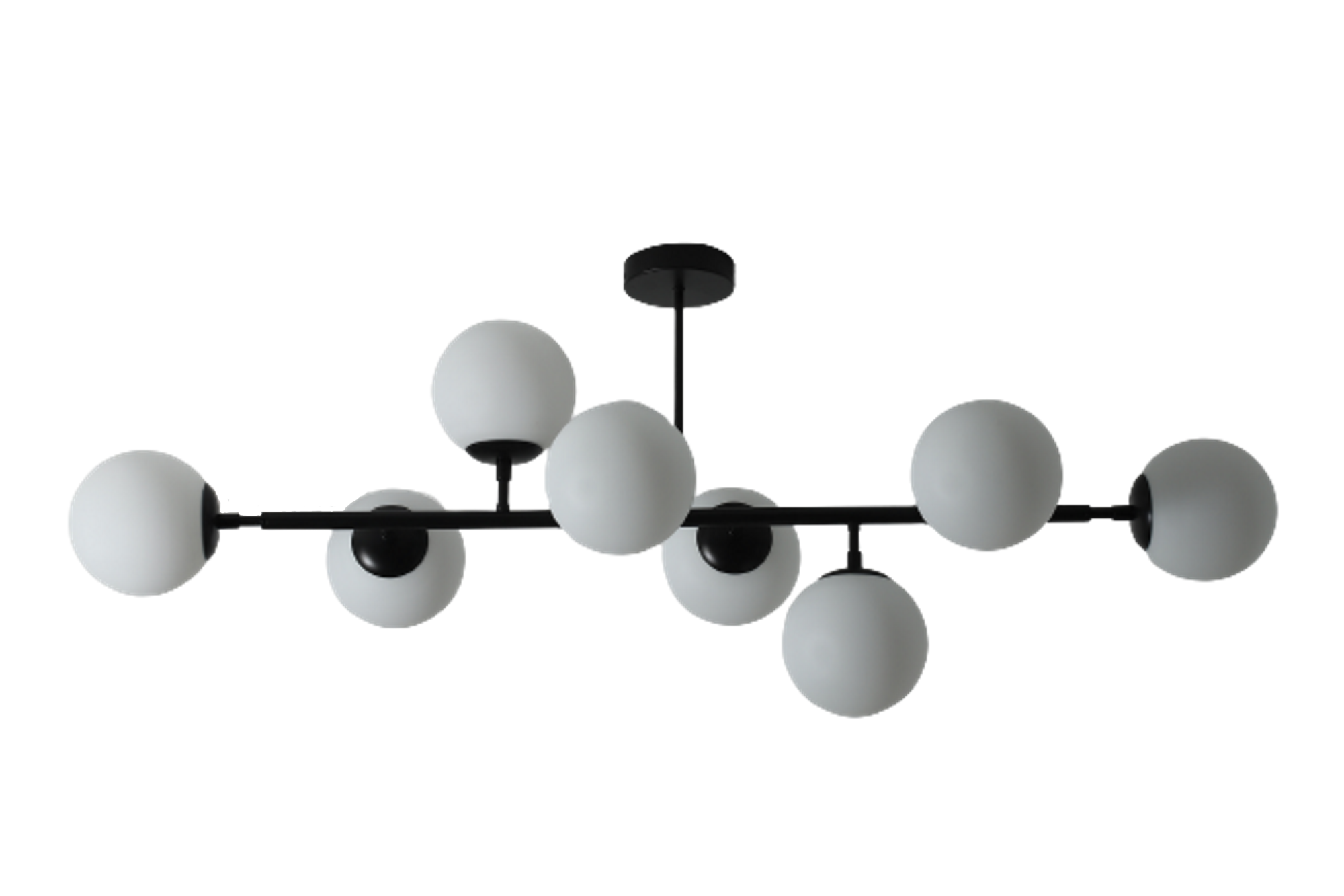 Lampa wisząca Dorado czarna 8 x E14 Light Prestige