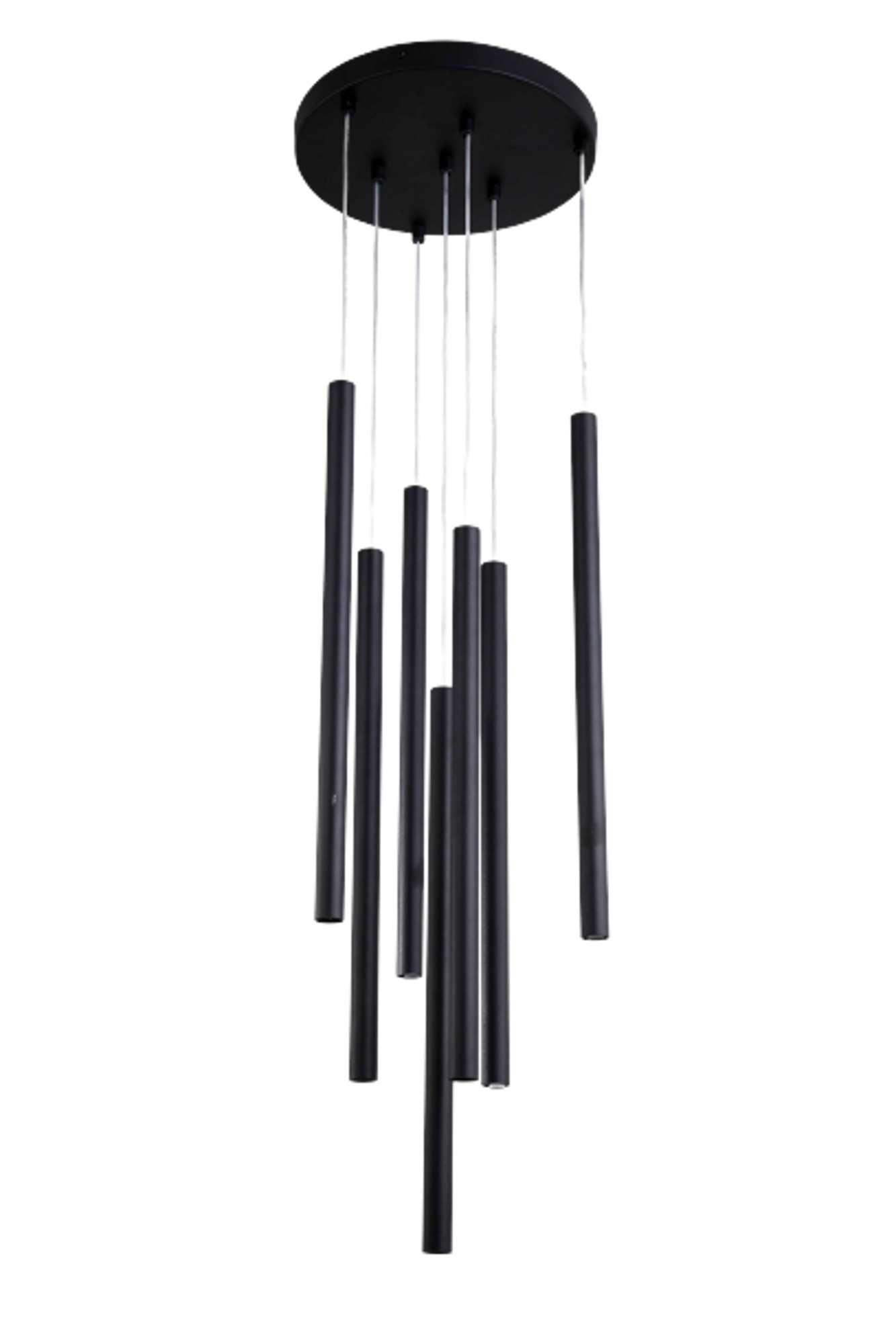 Lampa wisząca Lungo czarna 7 x G9 Light Prestige