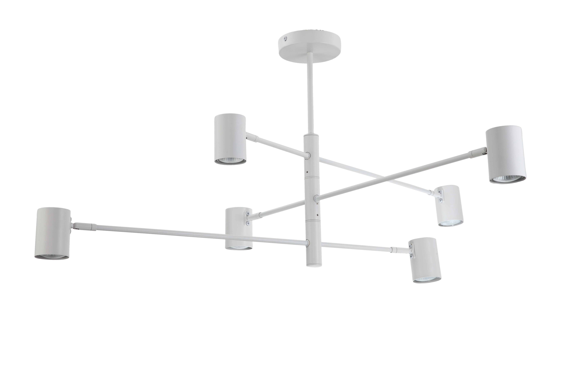 Lampa sufitowa Snow biała 6 x GU10 Light Prestige