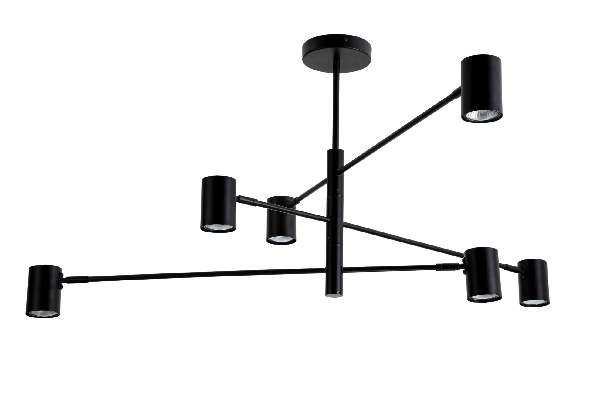 Lampa sufitowa Snow czarna 6 x GU10 Light Prestige