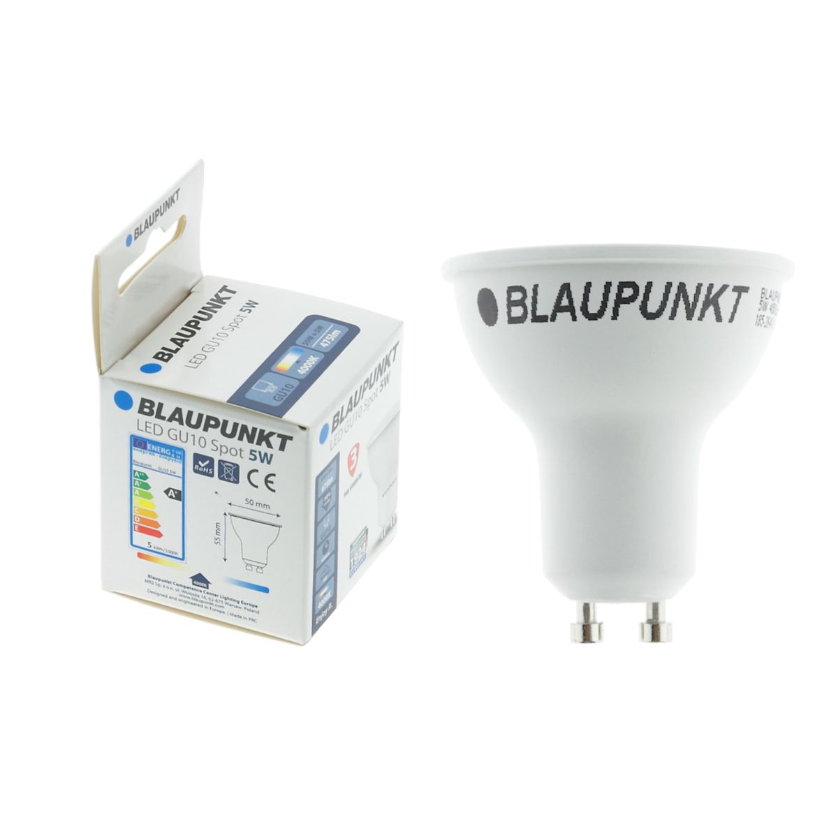 Żarówka LED GU10 (230V) 5W 450 lm Neutralna biel Blaupunkt