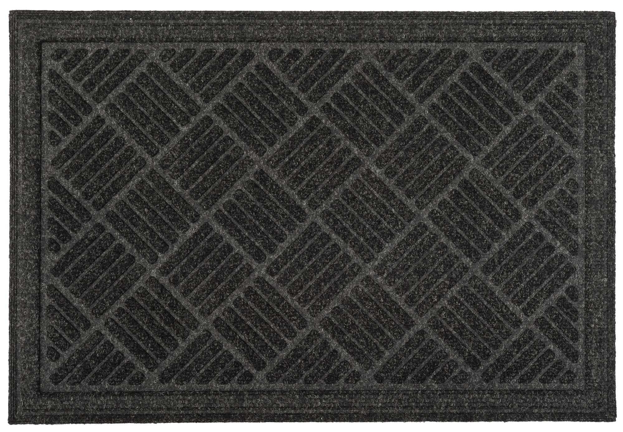 Wycieraczka Rambo 63 x 43 cm szara gumowa z recyklingu