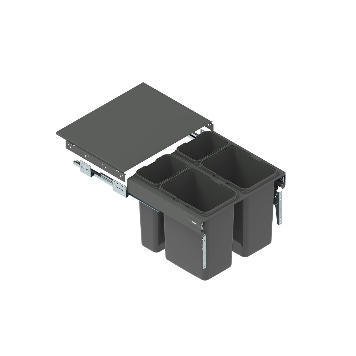 Kosz na śmieci do zabudowy Segrego 60 H=32 cm 2 x 15/2 x 7 l Rejs