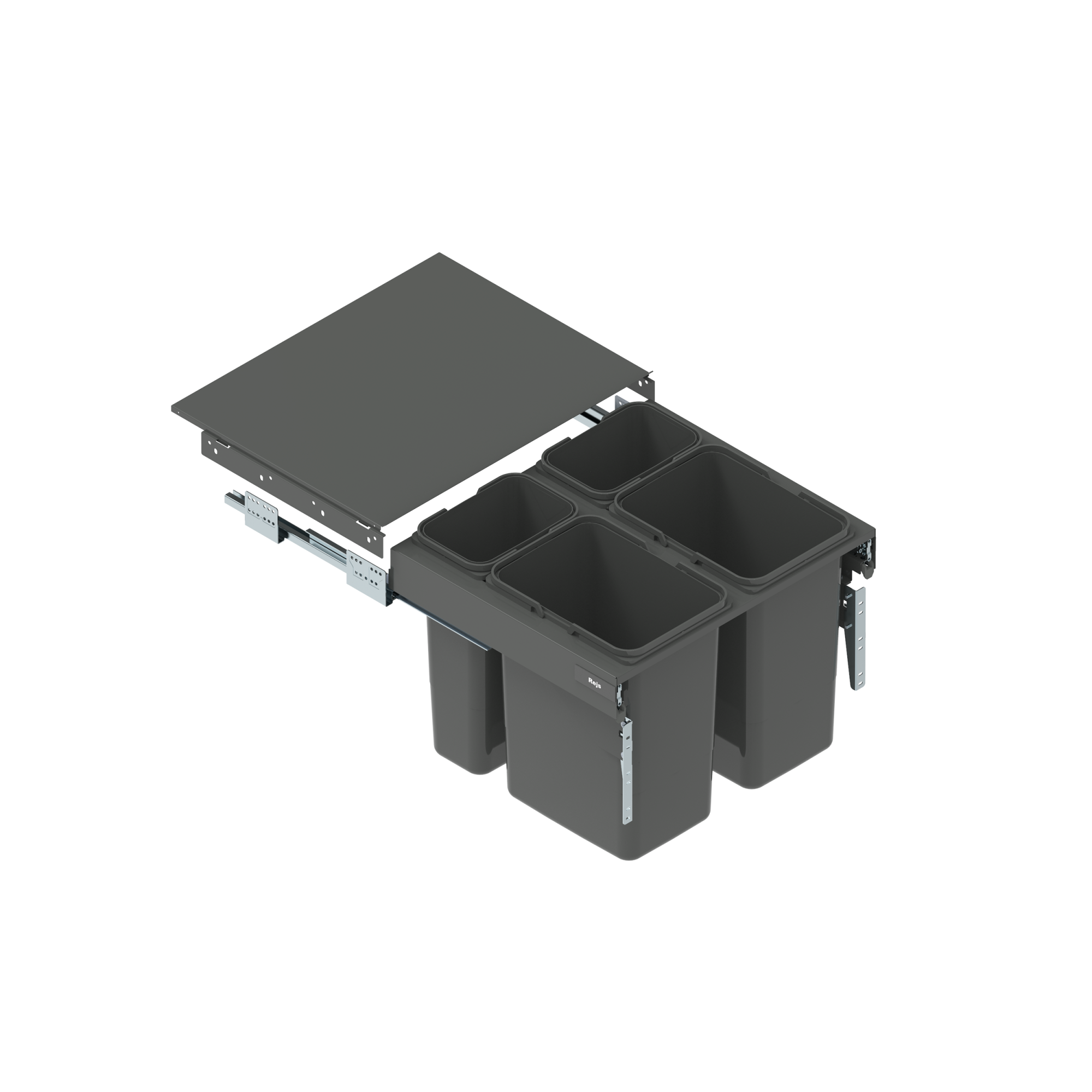 Kosz na śmieci do zabudowy Segrego 60 H=42,5 cm 2 x 20/2 x 9 l Rejs