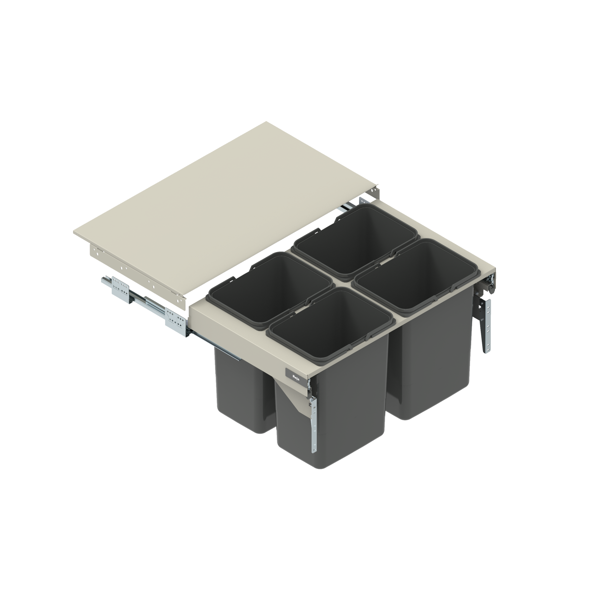 Kosz na śmieci do zabudowy Segrego 80 H=32 cm 4 x 15 l Rejs