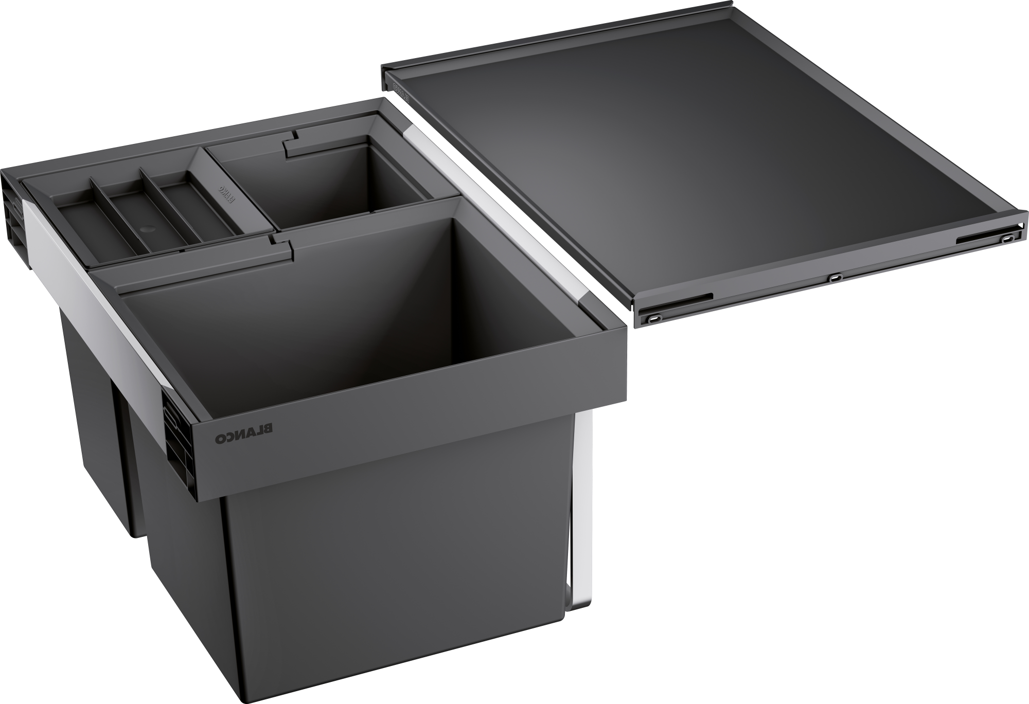 Kosz na śmieci do zabudowy Flexon II XL 60 2 x 8 + 30 l Blanco