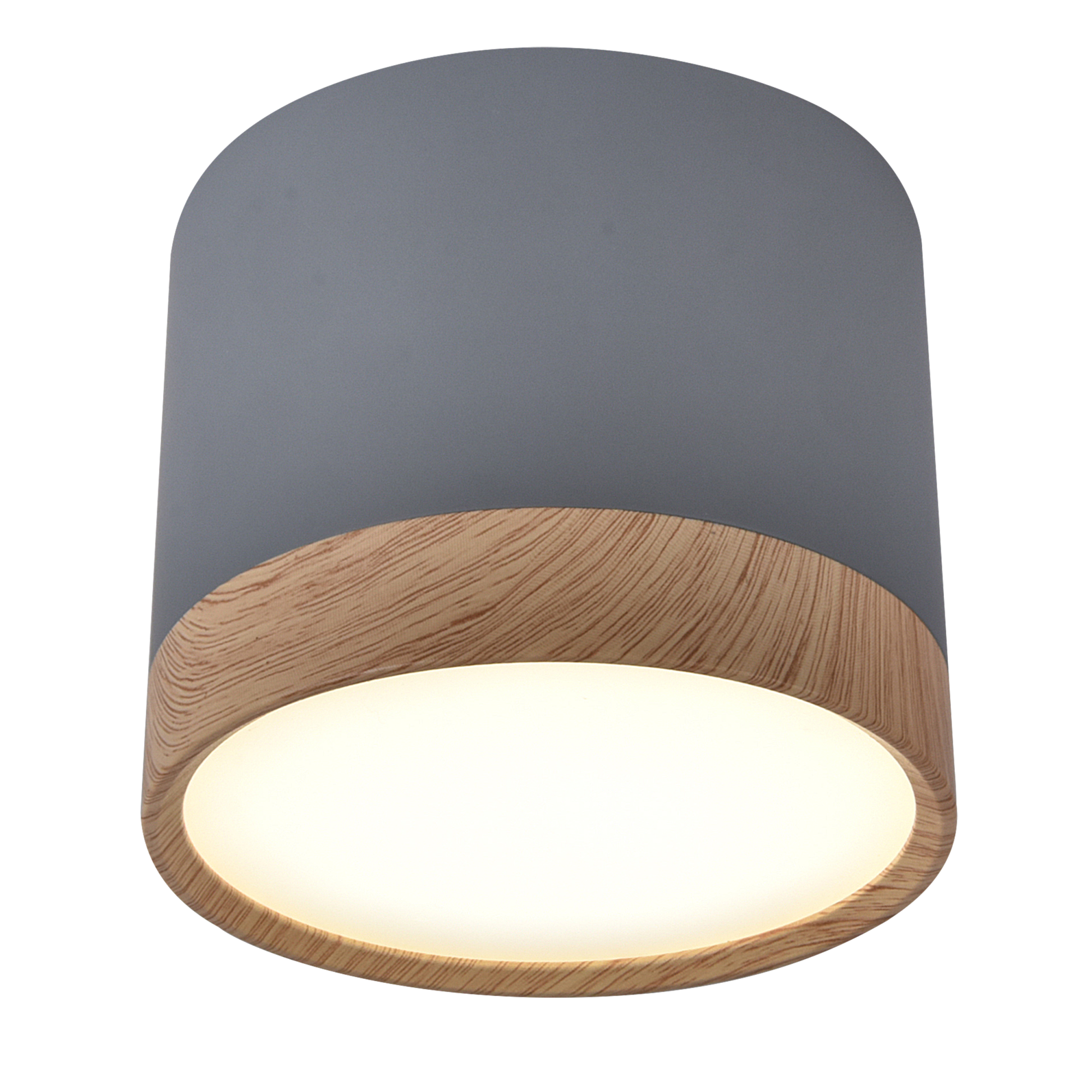 Oprawa natynkowa Tuba IP20 śr. 8.8 cm szara LED Candellux