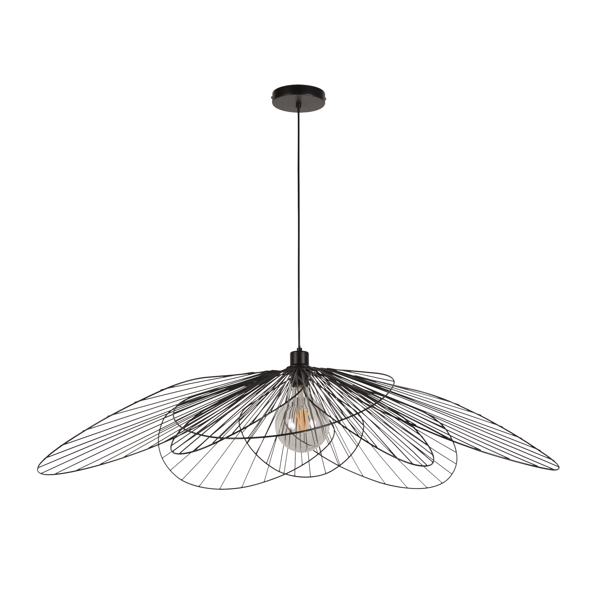 Lampa wisząca Bamako czarna E27 Inspire