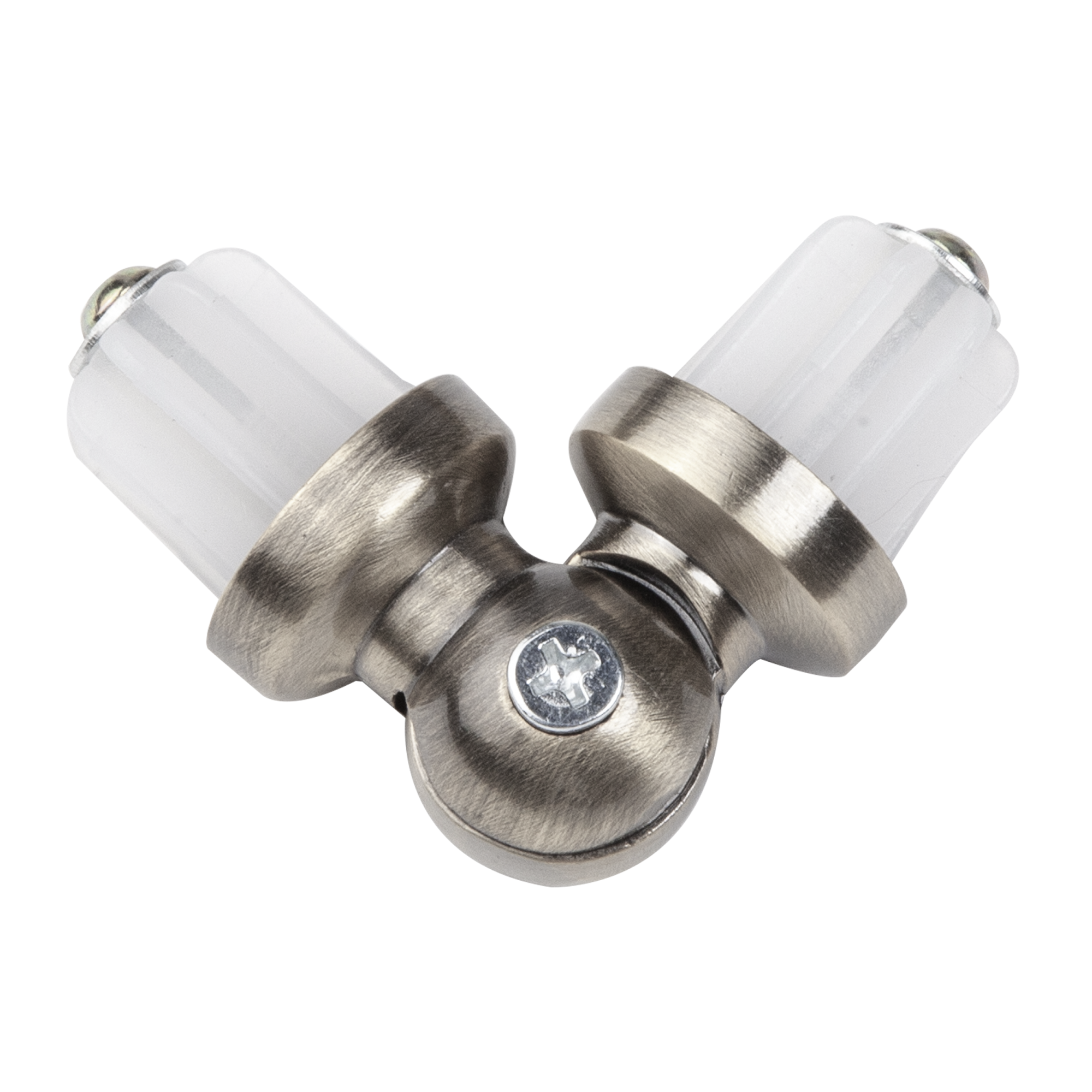 Łącznik kątowy do karnisza efekt stali 16 mm Inspire