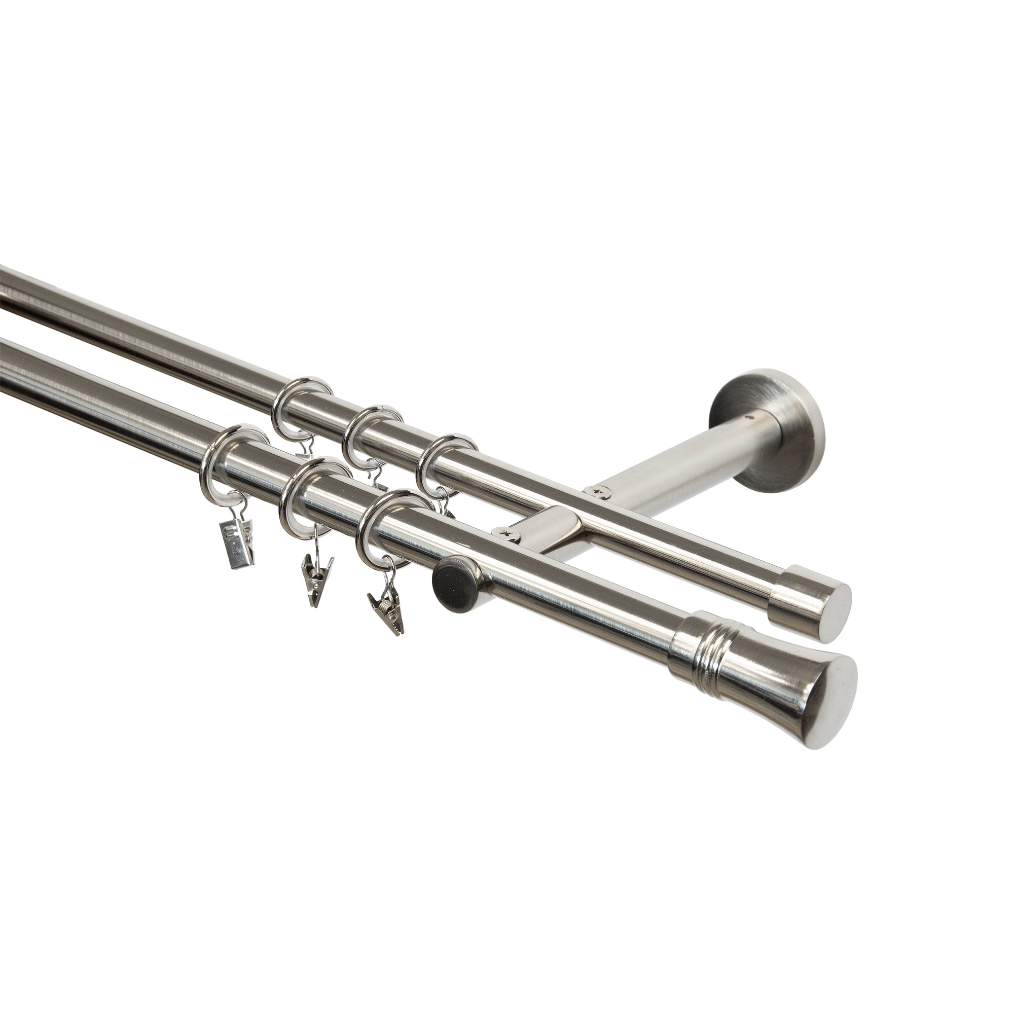 Karnisz Capri 240 cm podwójny nikiel 19 mm Inspire