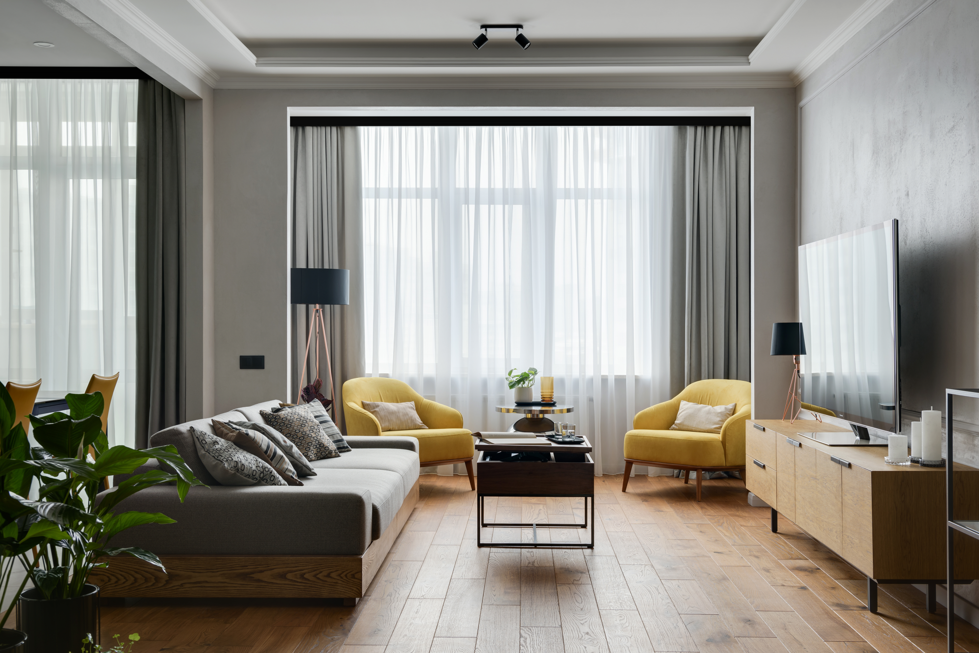 Szyna sufitowa 1-torowa czarna 300 cm z akcesoriami PVC