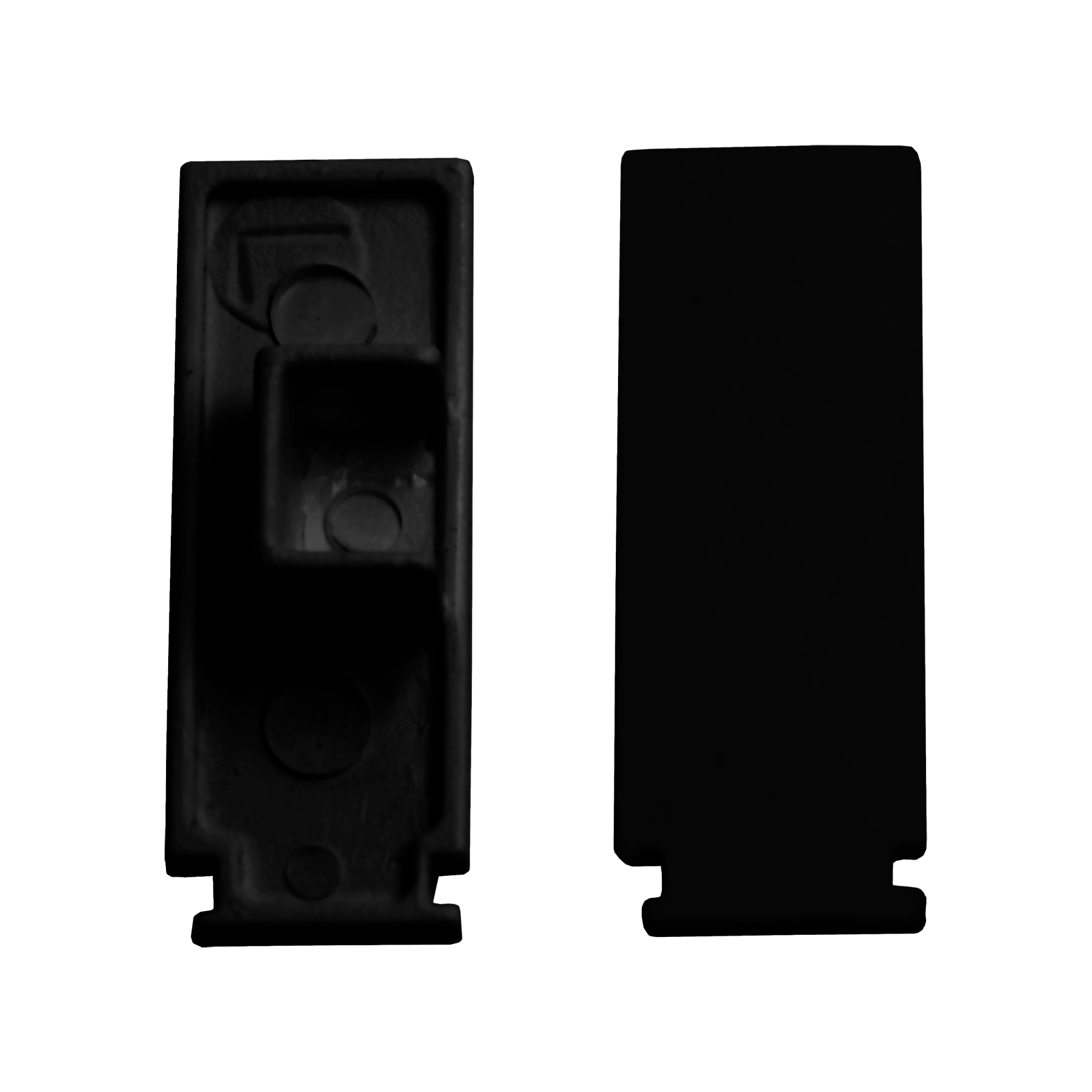 Zakończenie do szyny sufitowej 1-torowej 2 szt. czarne