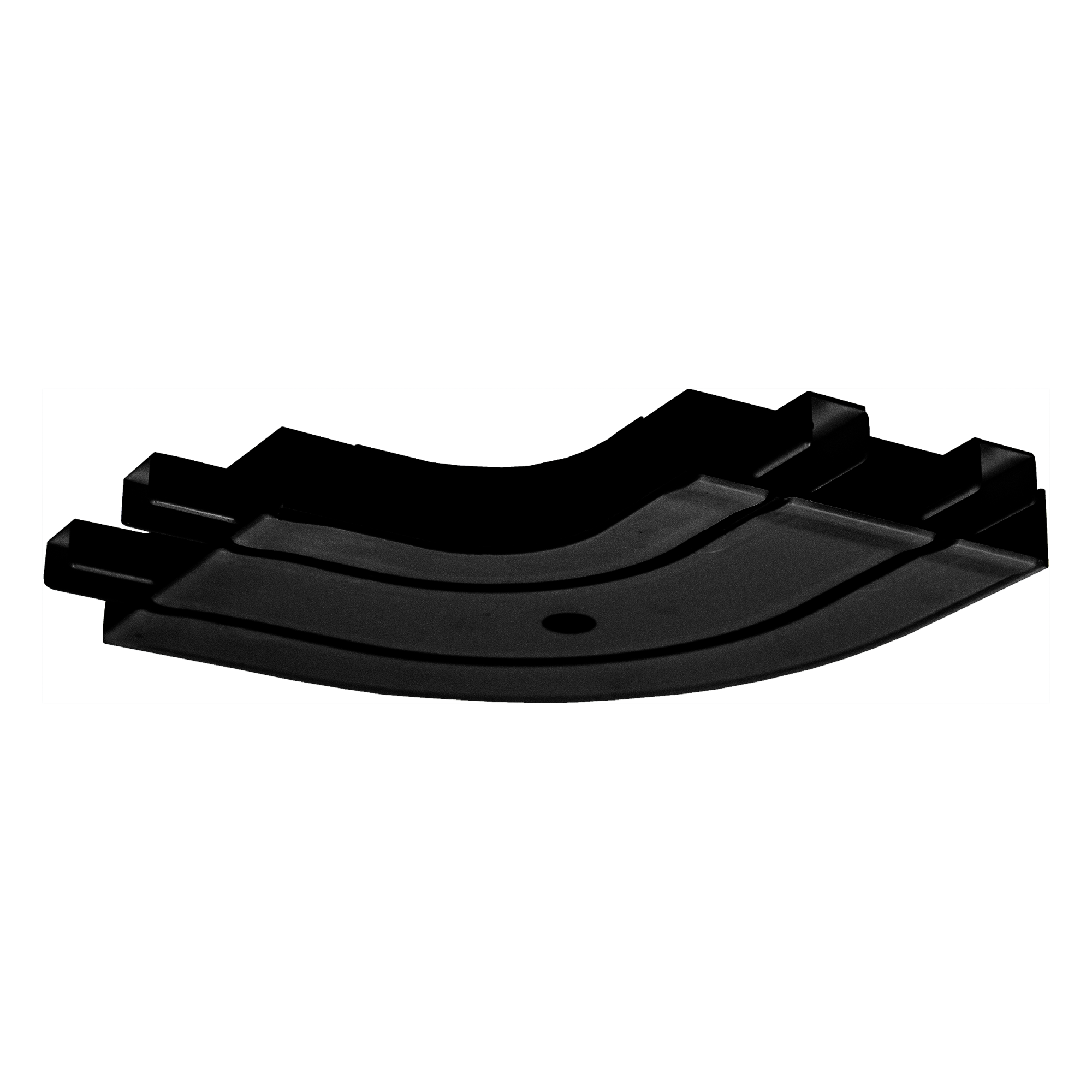 Łuk zewnętrzny do szyny sufitowej 2-torowej 25 cm czarny