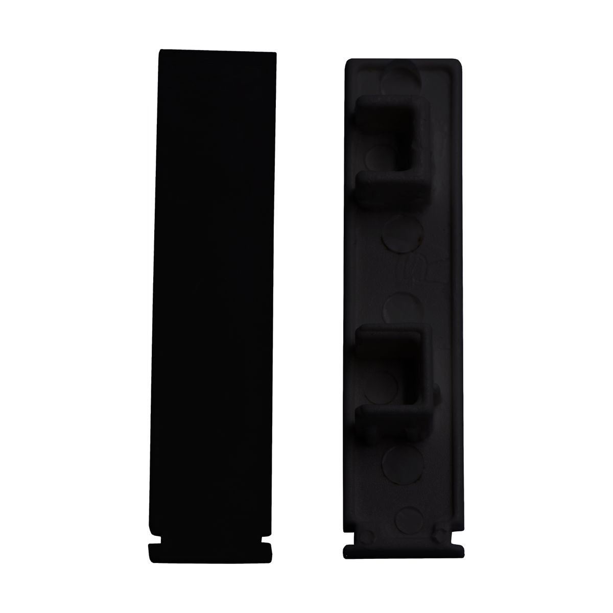 Zakończenie do szyny sufitowej 2-torowej 2 szt. czarne