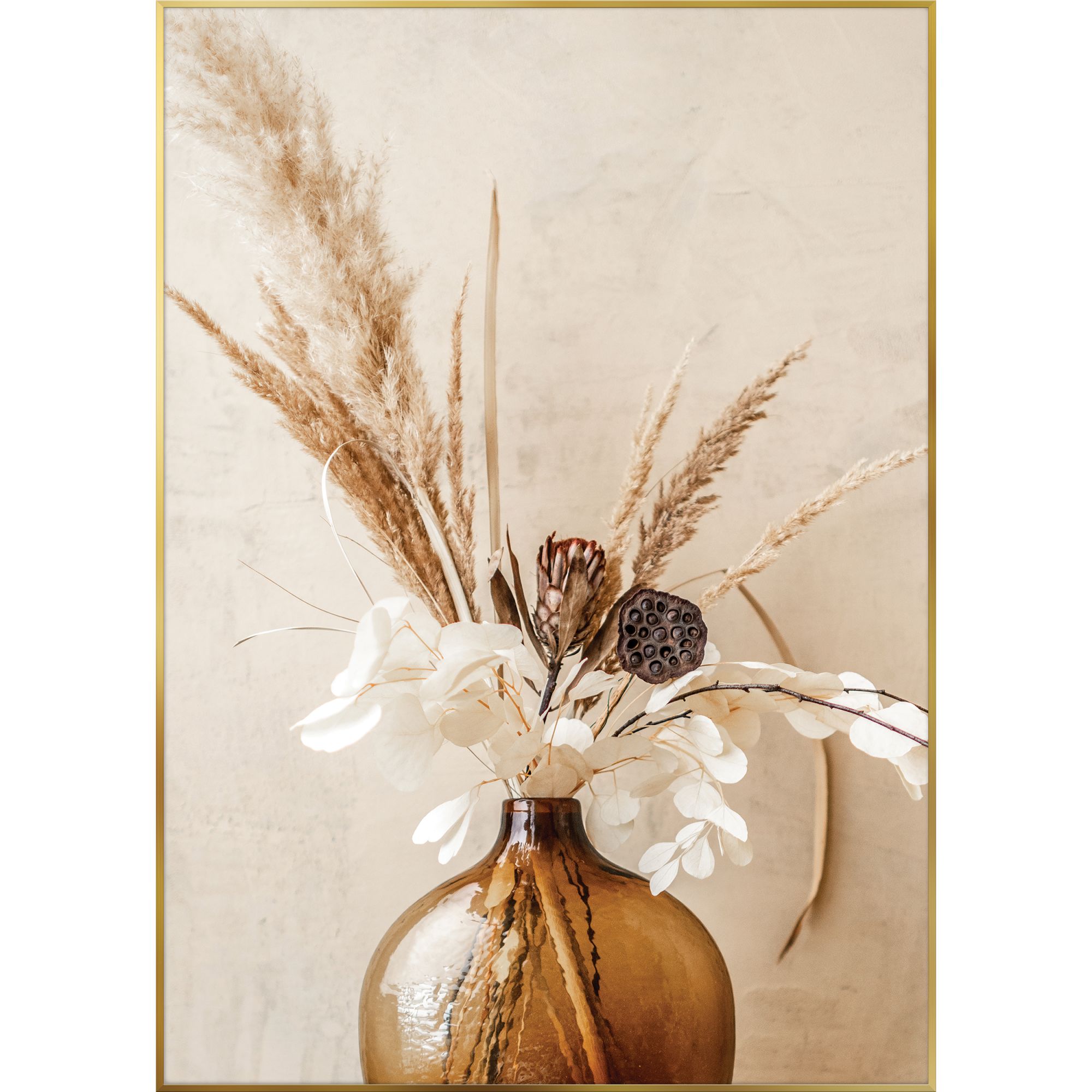 Obraz Wazon z kwiatami 50 x 70 cm Leroy Merlin