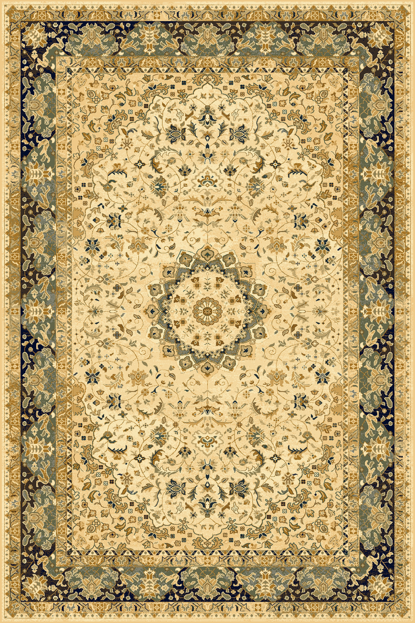 Dywan wełniany Omega Adagio Koniak 200 x 300 cm