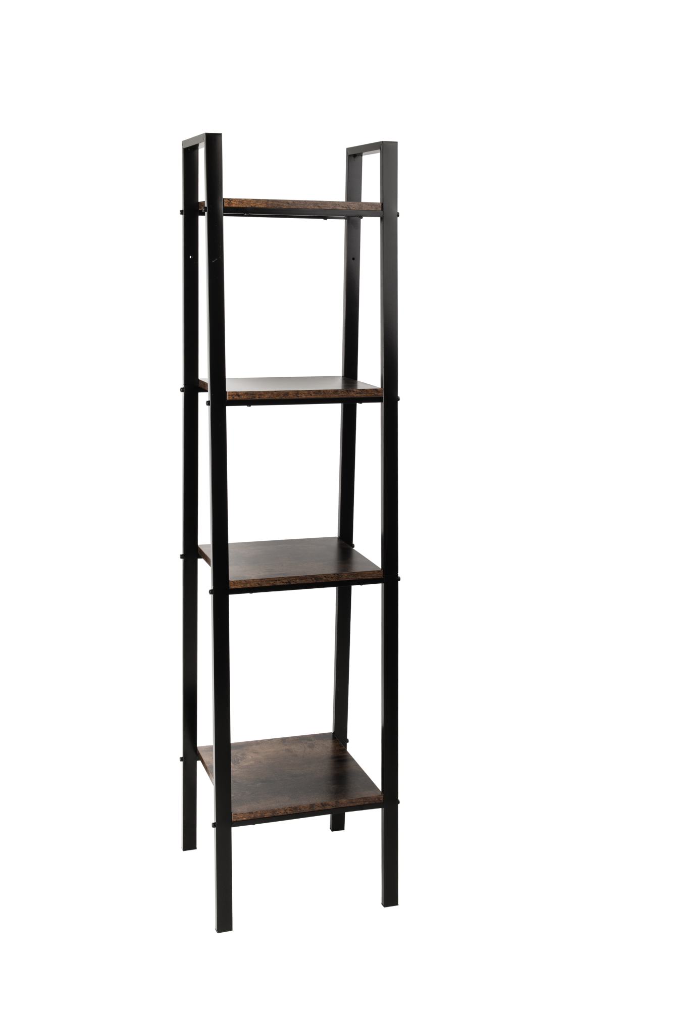 Regał łazienkowy czarny 34.5 x 37.2 x 148 cm Awd Interior