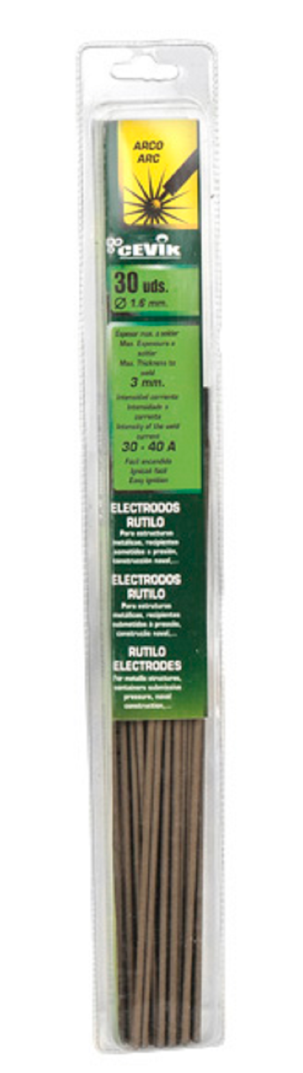 50 electrodos CEVIK PRO de rutilo - 2.5mm de ø