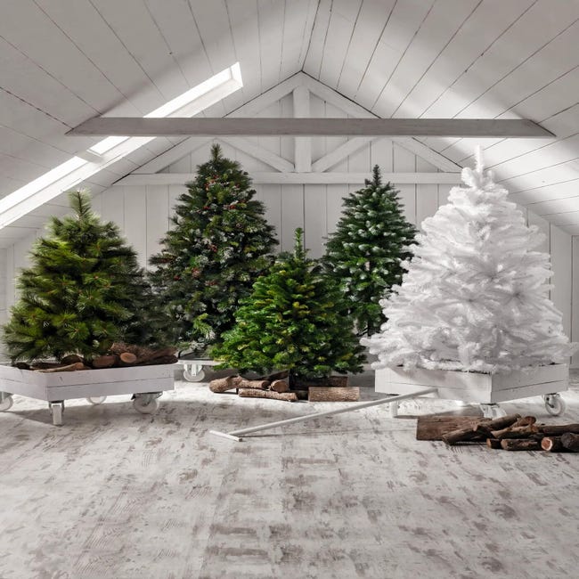 25 inspirações de árvores de Natal branca