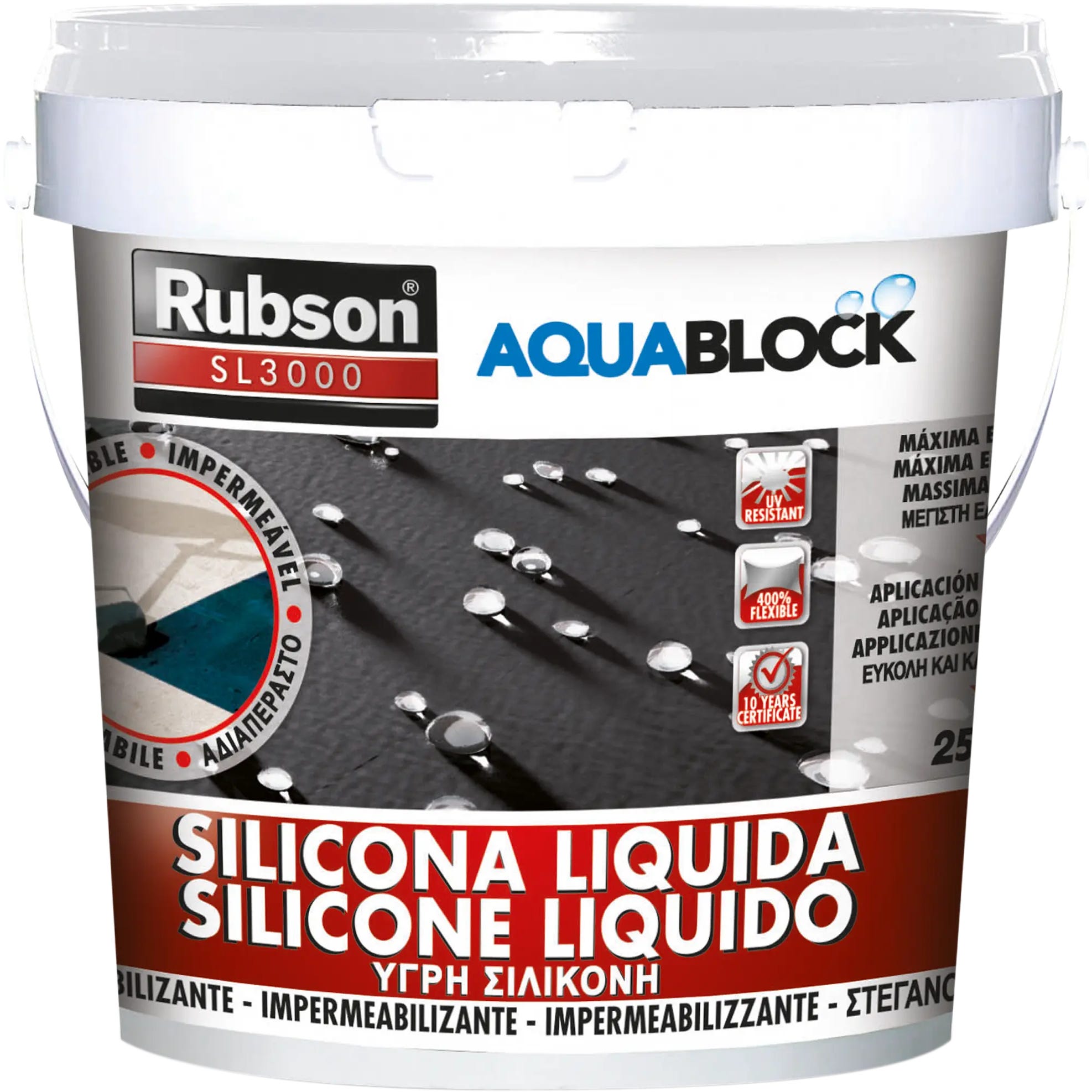 Silicone RUBSON SL3000 (25 Kg - Branco)