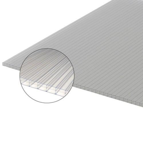Placa policarbonato transparente 200x100 cm