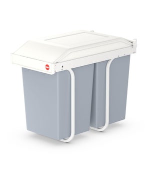 Caixote do lixo de cozinha amovível para reciclagem com fecho suave e  capacidade de 48 L VidaXL - Habitium®