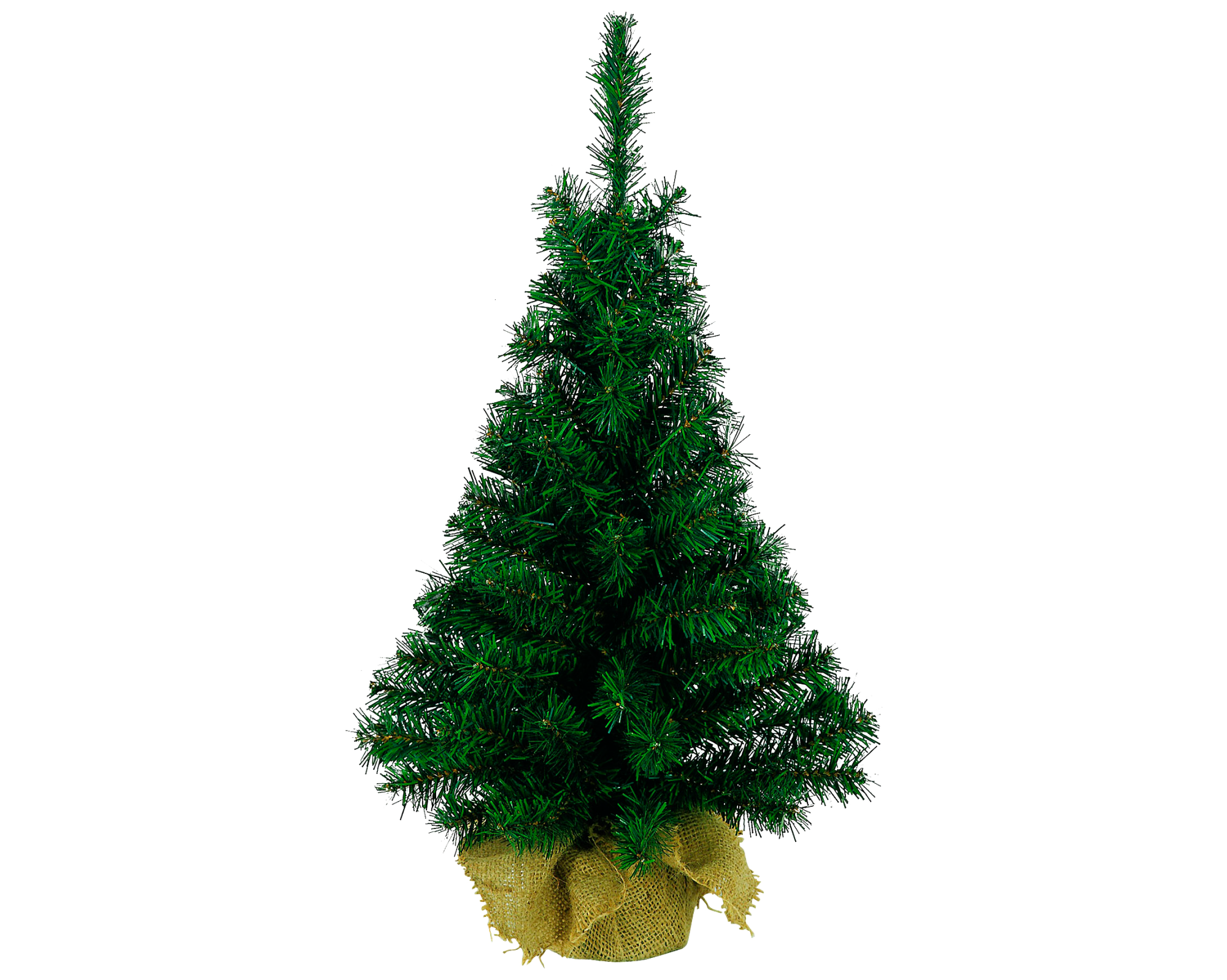 Mini árvore de natal dobrável Juta verde 60 cm