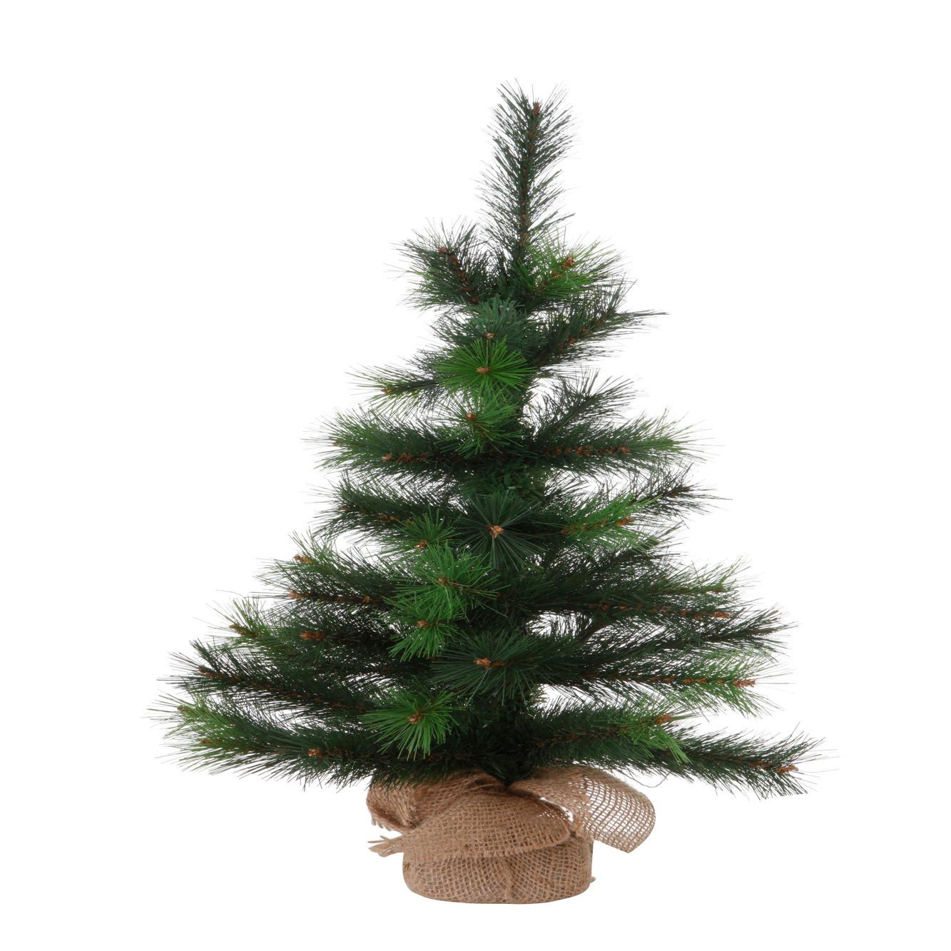Mini árvore de natal dobrável Juta verde 60 cm