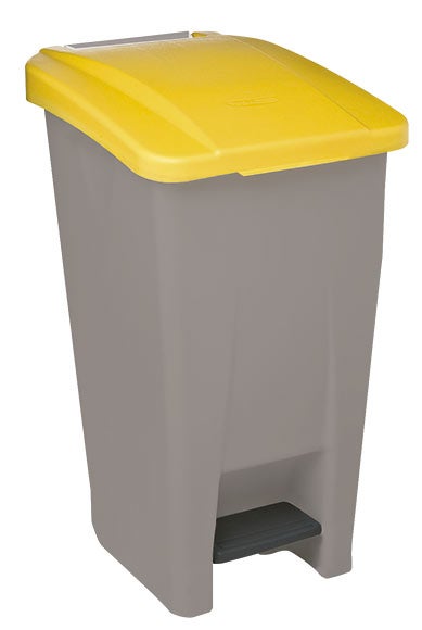 Caixote de Lixo para Reciclagem Denox 65 L Amarelo (2 Unidades) - NAcloset