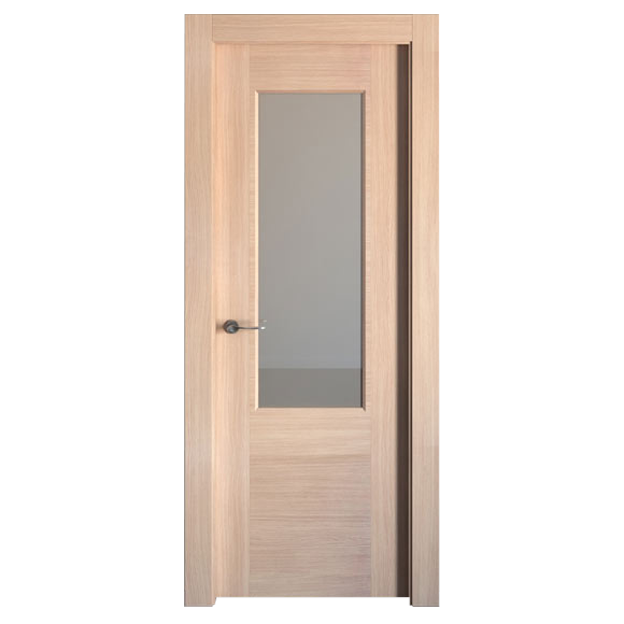 Bloco de porta interior OSLO CARVALHO COM VIDRO 62.5X203CM DIREITA