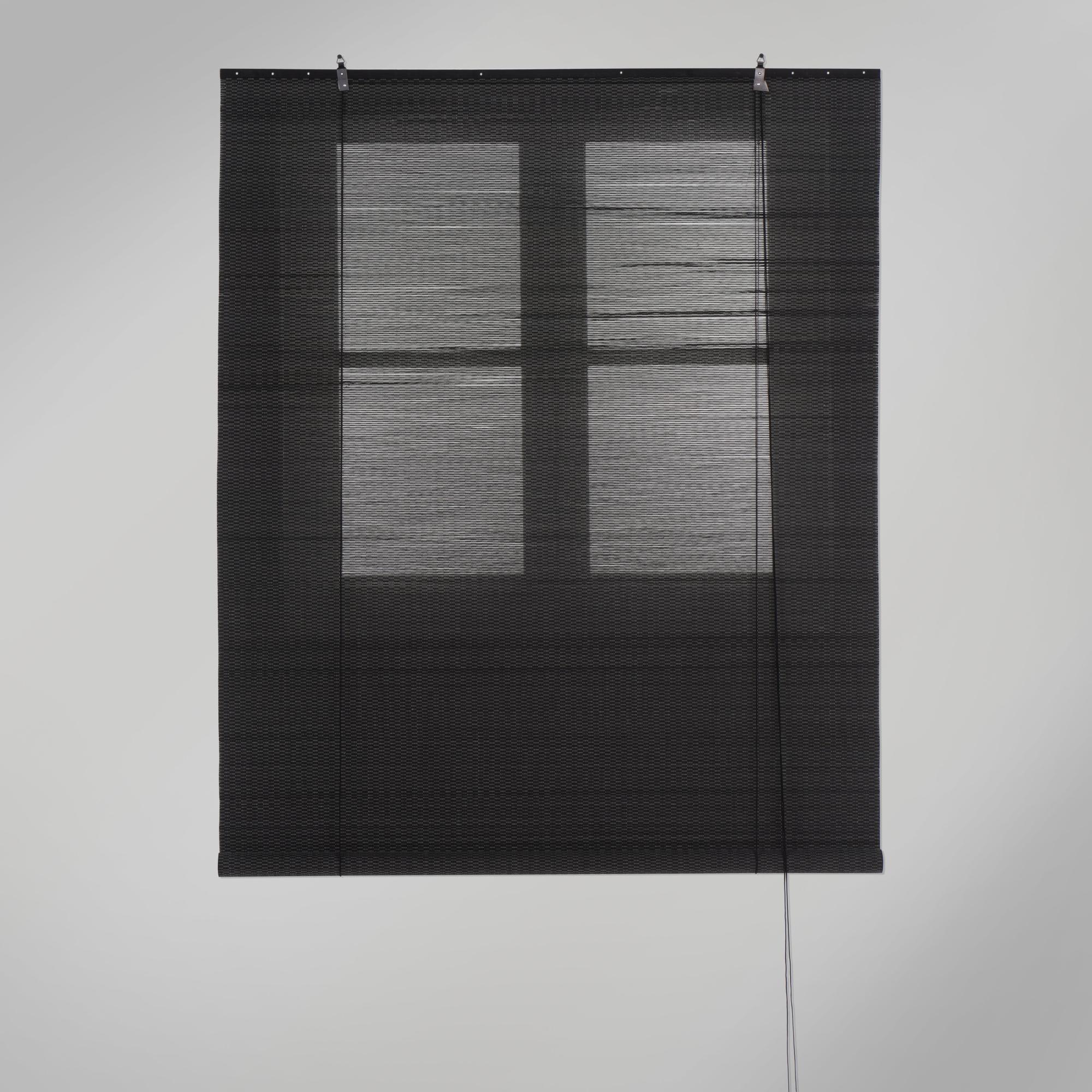 Cortina Bambú Manual Estor Enrollable De Bambú Natural - Personalizable, Efecto Blackout, Para Ventanas Hasta 150x150 Cm Cortinas Exterior