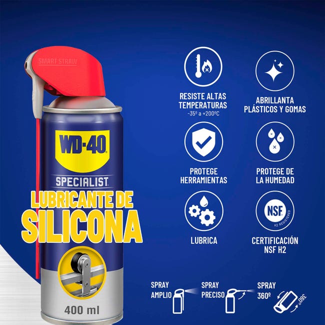 WD-40 Specialist Spray lubricante de silicona (400 ml)
