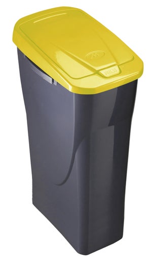 vidaXL Caixote do lixo para reciclagem com pedais 24 L aço