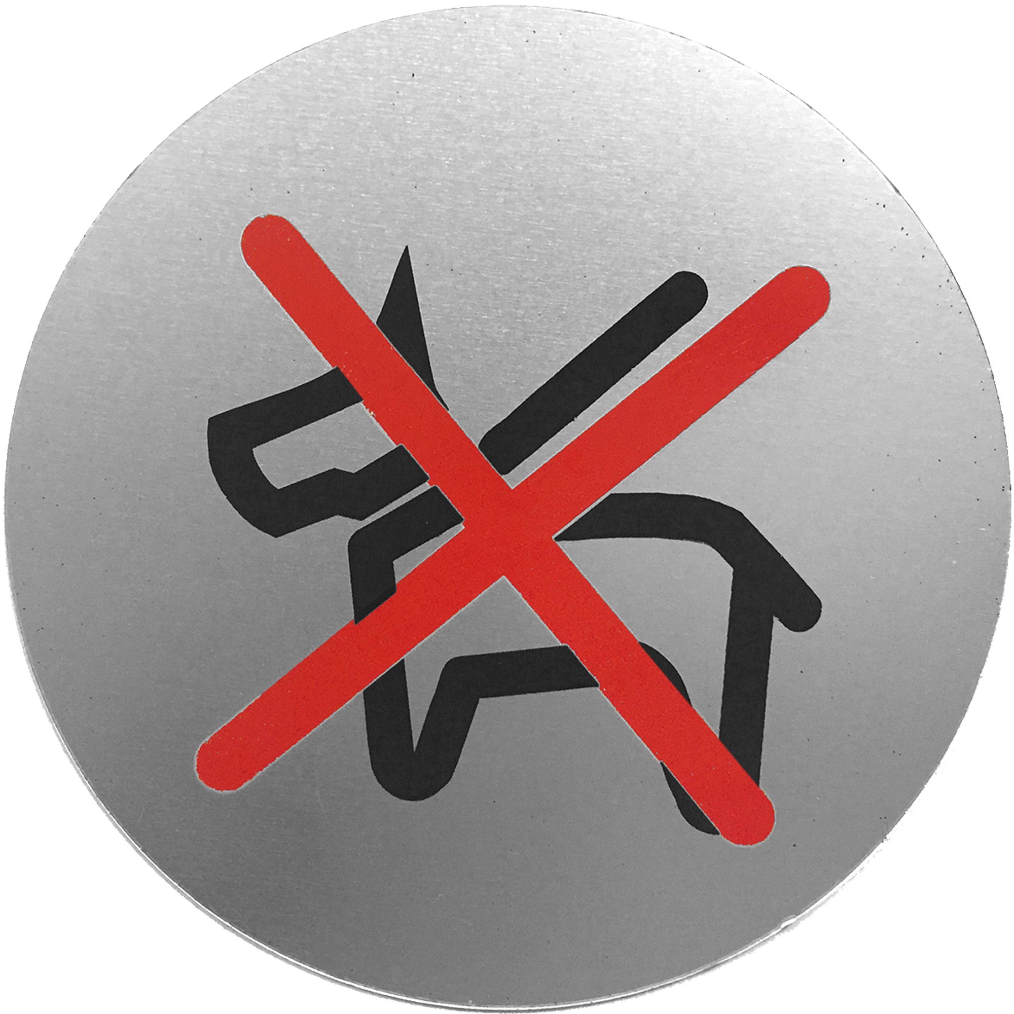 Placa Atenção Proibido Jogar Bola 15x20cm Em Alumínio
