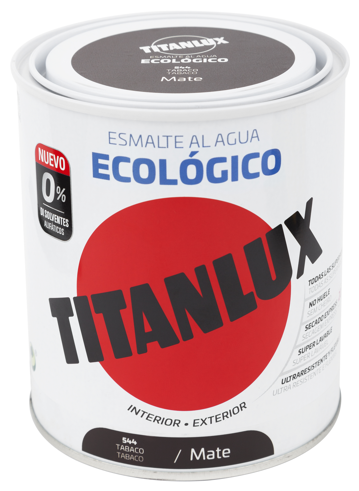 Esmalte interior mate TITANLUX 0.75L TABACO | Leroy Merlin