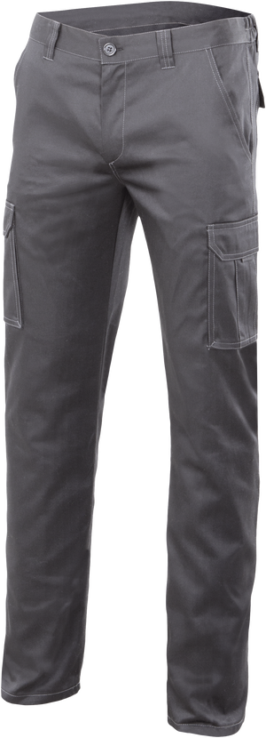 Pantalones Largos DeTrabajo, Multibolsillos, Resistentes, Rodilla  Reforzada, Gris/Amarillo Talla 50/52 XL