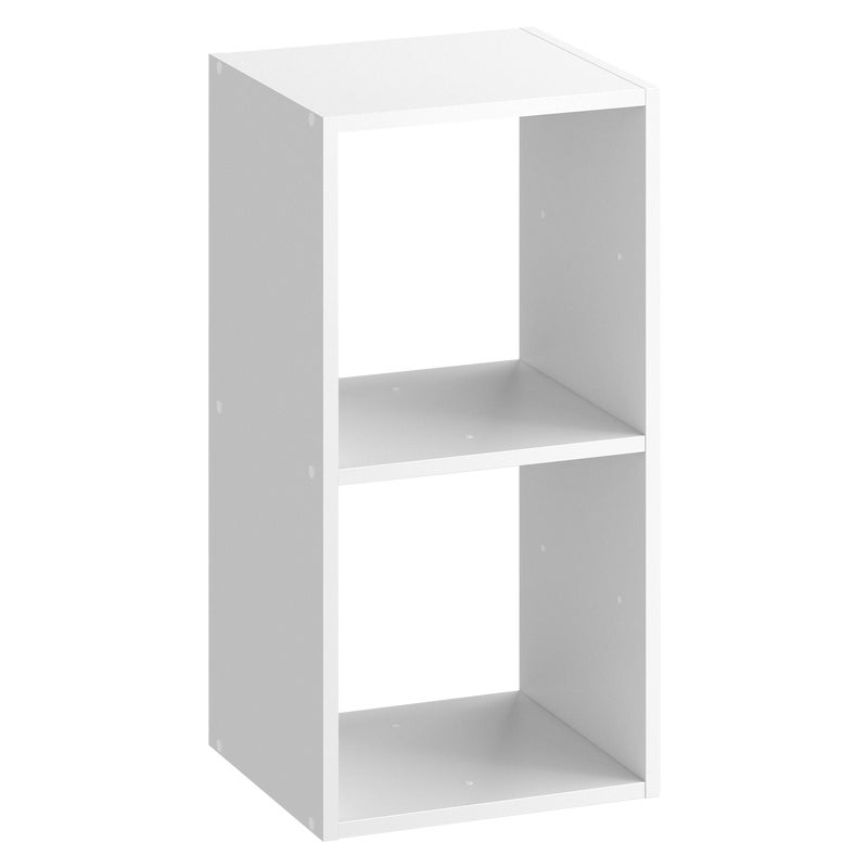 Estante cubo 2x1 branco 70,4x36x31,7 cm Spaceo Kub