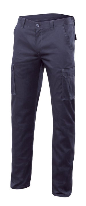Pantalones largos detrabajo, multibolsillos, resistentes, rodilla  reforzada, gris/amarillo talla 54/56 xxl