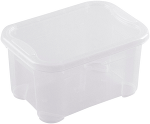 Caixa de arrumação transparente Mundibox 60 litros com rodas e tampa. em  Planeta Huerto