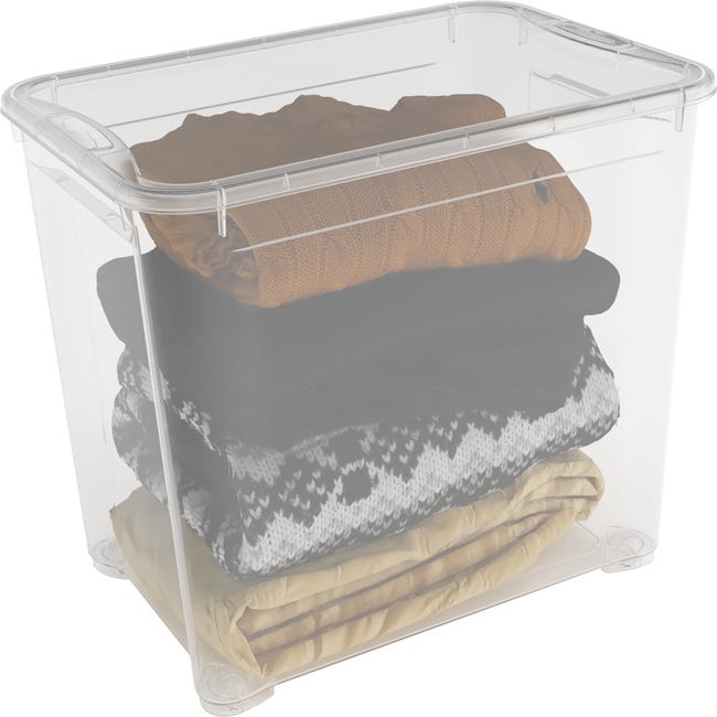 Caixa de Arrumação PROSPERPLAST Plástico (Transparente - 40x30x20 cm)