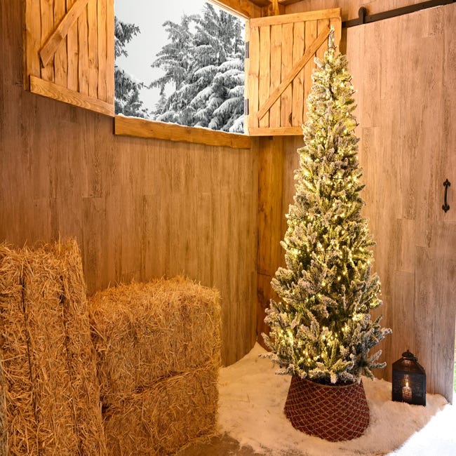 Árvore Natal - 2,10m dourada e branca