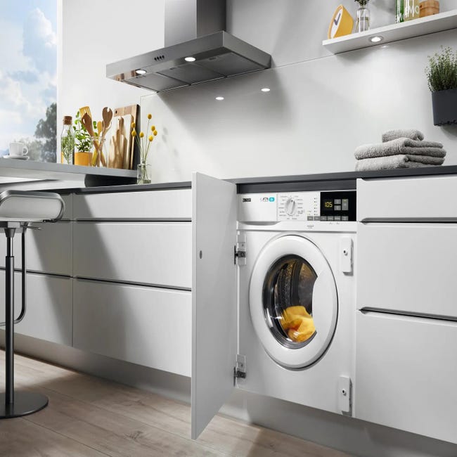 Máquina de lavar e secar roupa de encastre 8 kg branco Zanussi