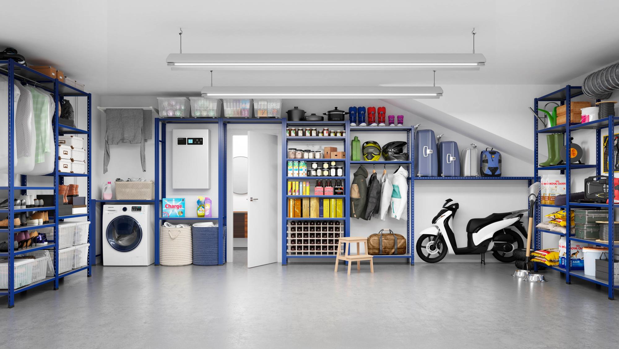 Estante metálica 120x50 cm 150 kg multicor Ar Shelving Leroy Merlin