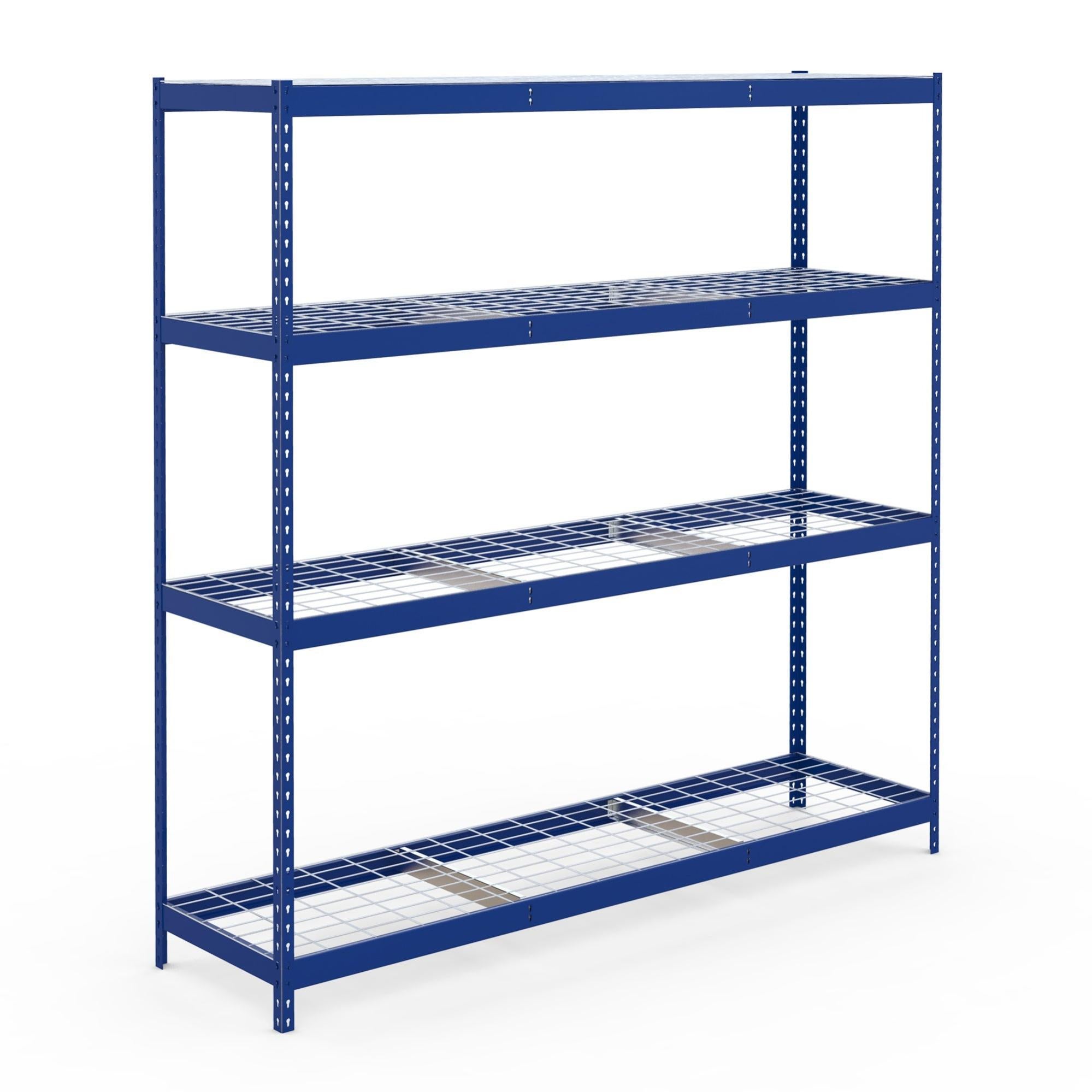 Estante metálica com 4 prateleiras azul 250X180X60 cm azul Ar Shelving