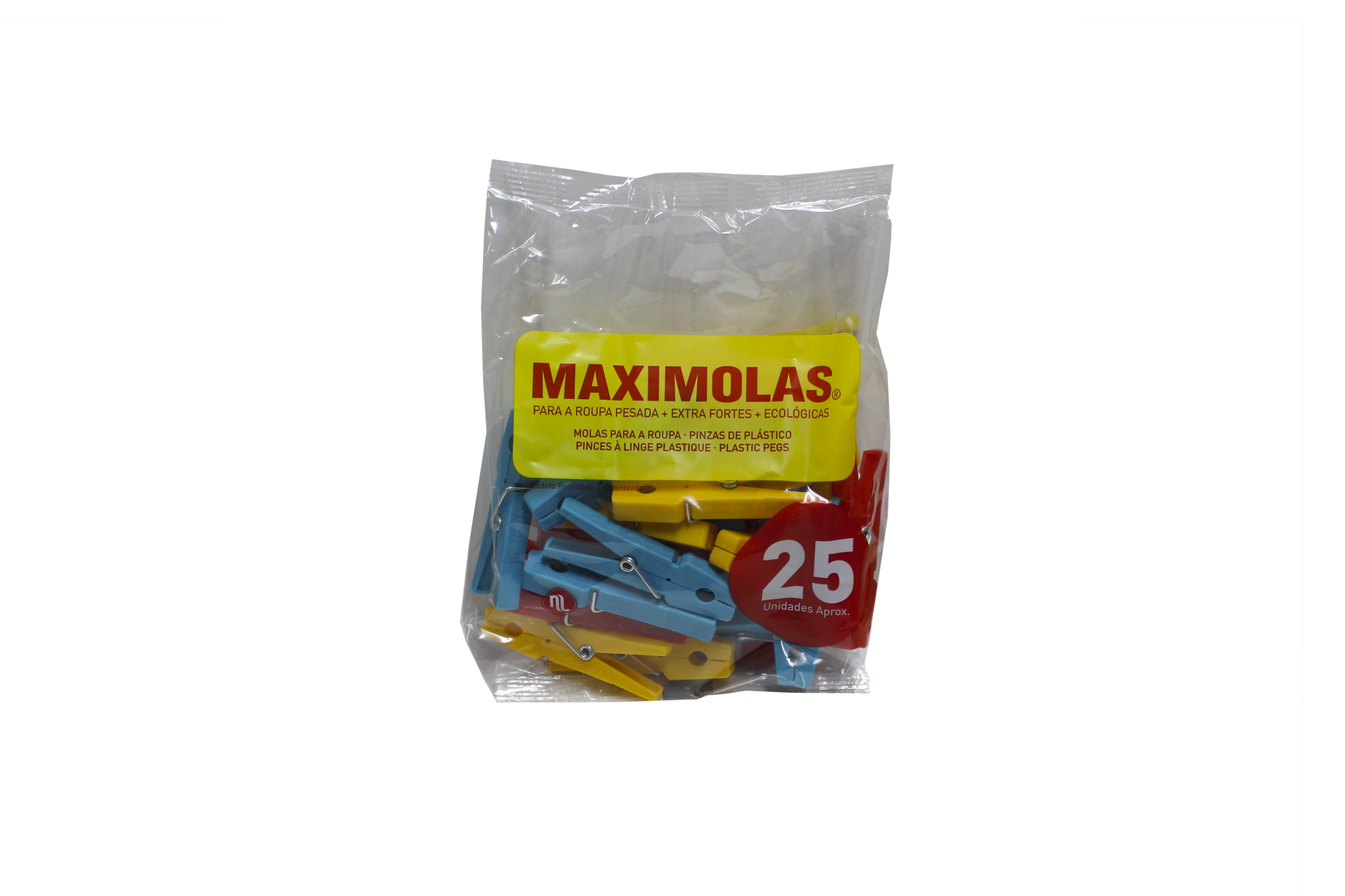 Molas Plástico Para Roupa 75 MM 50 UN MAXIMOLAS - SF0212180_01690